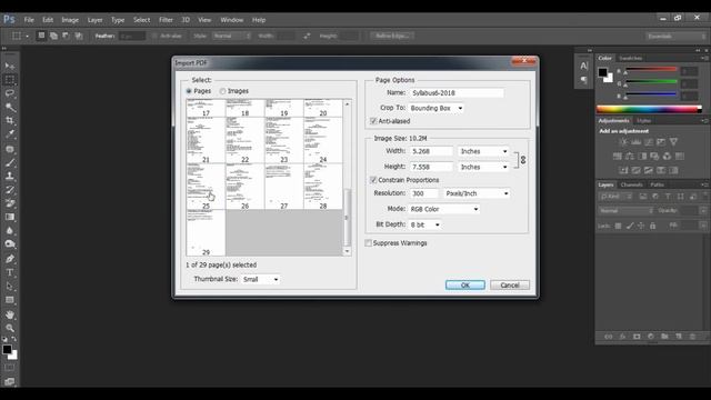 PDF File Open In Photoshop || Adobe Photoshop Tutorial