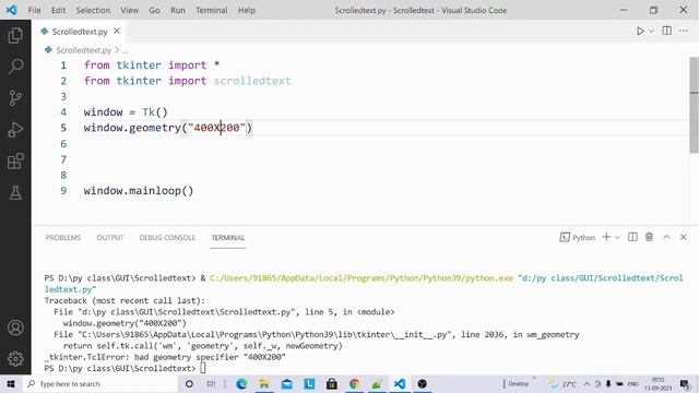 Scrolledtext in Tkinter | Python Tkinter GUI Tutorial part15 смотреть онлайн
