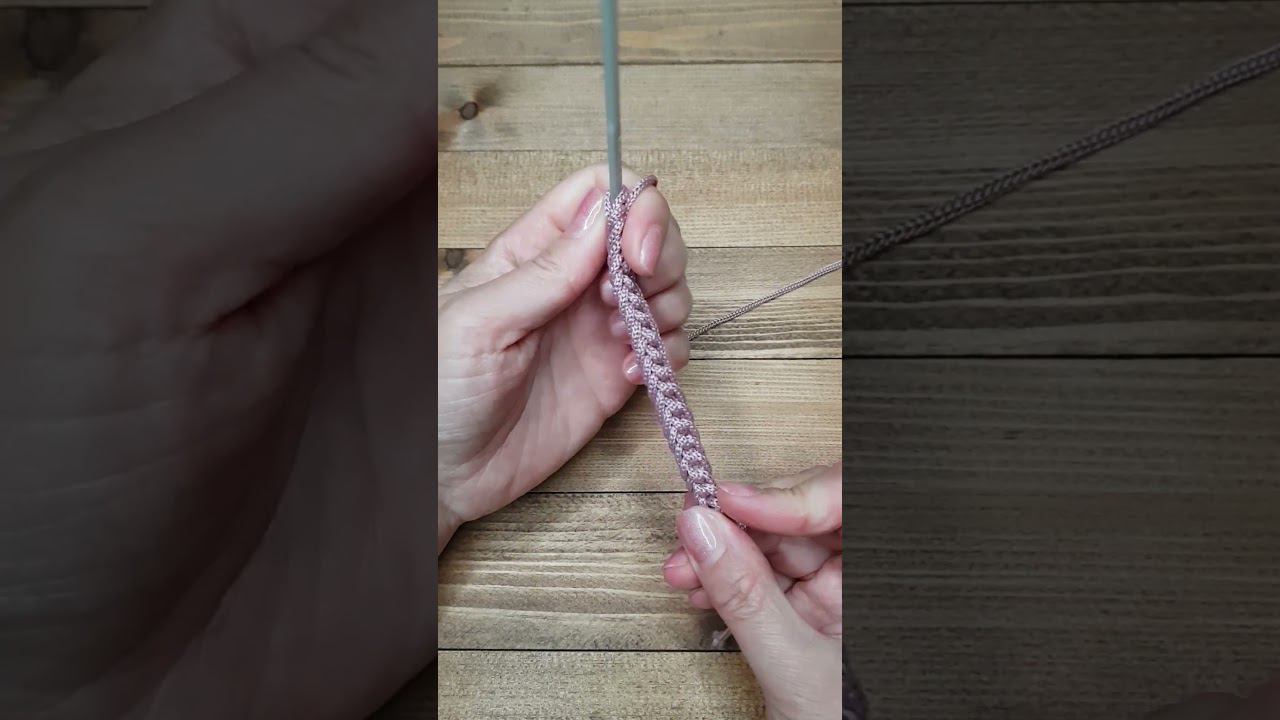 #shorts Braid Crochet Cord. Detailed Tutorial смотреть онлайн