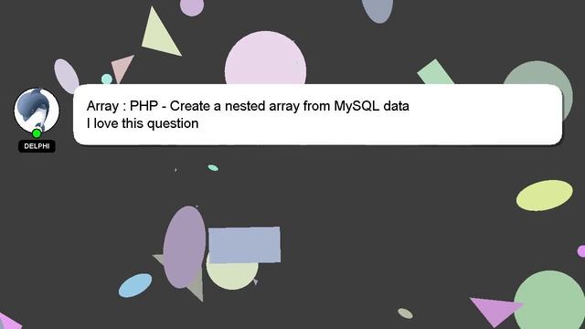 Array : PHP - Create a nested array from MySQL data смотреть онлайн