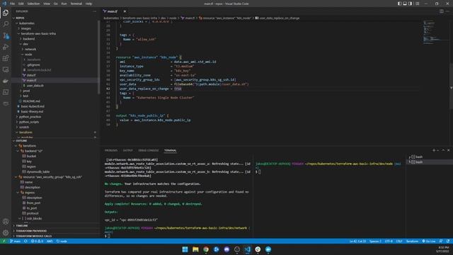 1.8 - Deploy a minikube Kubernetes cluster using Terraform and AWS смотреть онлайн