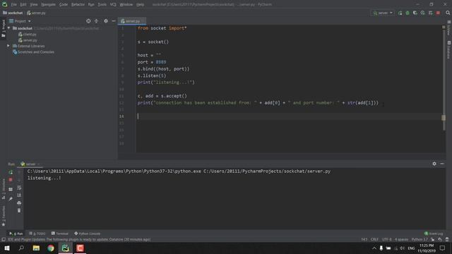 2- socket programming with python (simple chatting: part-2) смотреть онлайн