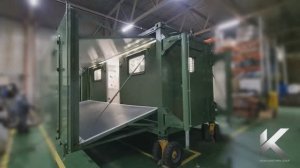 Система складывая раздвижных секций кузов-контейнера от компании Kron Investment Group