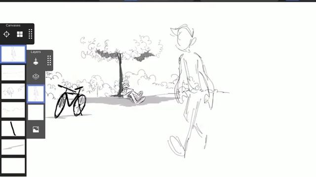 Mental Canvas storyboard scene walkthrough (without audio) смотреть онлайн