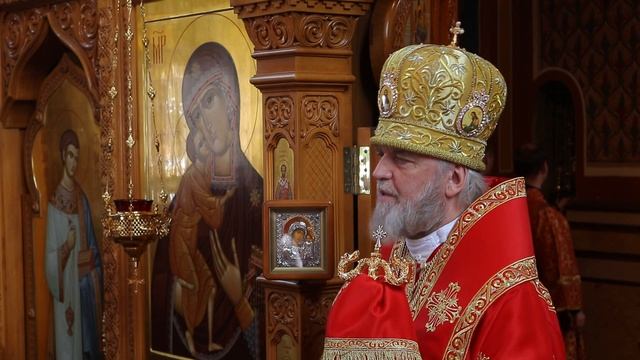 Молитва Страстотерпцам, многолетие и проповедь митрополита Германа 17.07.2017 смотреть онлайн
