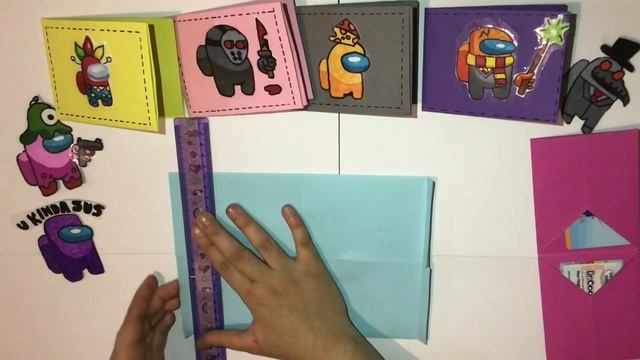 Origami Among Us Wallet-DIY PAPER WALLET WITHOUT GLUE ??اوريغامي محفظة ? في أسلوب امونغ اس смотреть онлайн