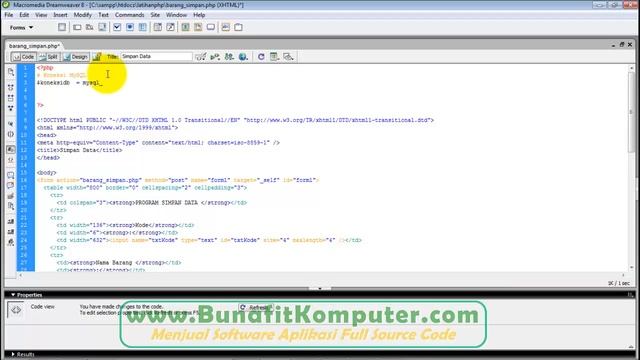 Cara Menyimpan Data ke Dalam Database MySQL dengan PHP dan Dreamweaver смотреть онлайн