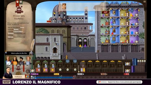 Lorenzo Il Magnifico - First look at the digital game смотреть онлайн