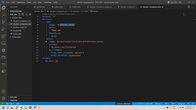 DOCKER COMPOSE Deploy the application with docker Compose through Jenkins Pipeline смотреть онлайн