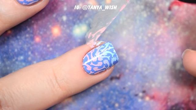 Gradient Stamping Nail Art - Градиентный стемпинг с прозрачным штампом