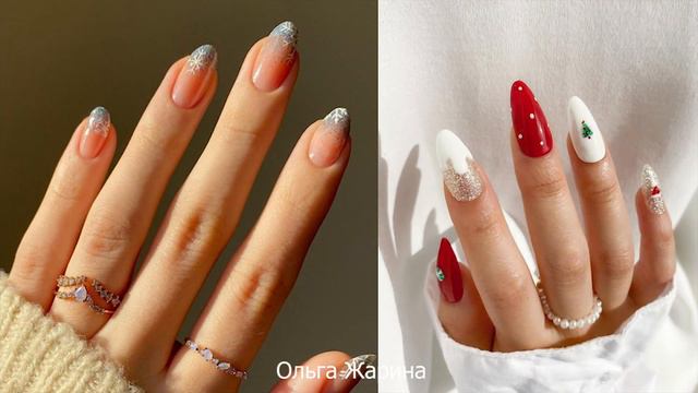 ИДЕИ ❤️ модный красивый праздничный новогодний маникюр на короткие и длинные ногти @style...