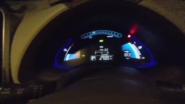 Эксплуатация NISSAN LEAF зимой с вебастой. смотреть онлайн
