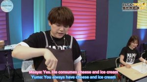 Uchida Yuuma opens Uchida Maaya's fridge without permission
