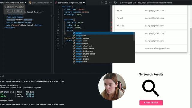 User Search Angular 15 App - Part 3 - Structuring the Child Component and Styling смотреть онлайн