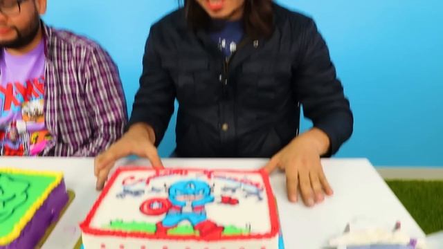 Avengers Superhero Cake DIY Challenge! Learn how to make Disney Cake Art!!! смотреть онлайн