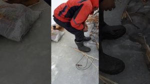 Утопили снегоход