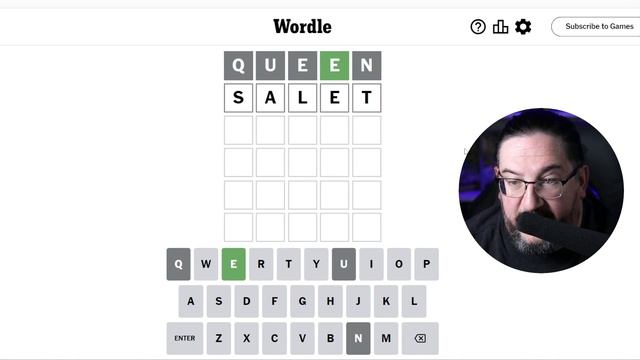 Doug plays today's Wordle 734 for 06/23/2023 смотреть онлайн
