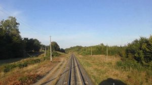 На тепловозе по житнице Подолья и ручная стрелка на перегоне