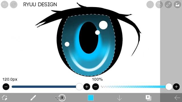 [SpeedPaint] Creating A Simple 3D Looking Anime Eye | Ibis Paint X