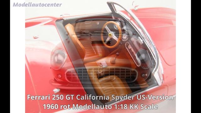 Ferrari 250 GT California Spyder US-Version 1960 rot Modellauto 1:18 KK Scale смотреть онлайн