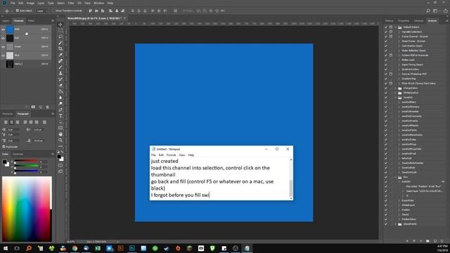 Creating shadow-only layers using Alpha Channels in Photoshop смотреть онлайн