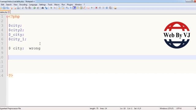 Php Variables And Creation 4 Rules In Hindi 2017 (5.3 Minute) смотреть онлайн