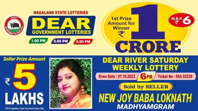 NAGALAND STATE DEAR LOTTERY SAMBAD 6PM LIVE DRAW TODAY 08/10/2023 - Will You Are the Next Crorepati смотреть онлайн