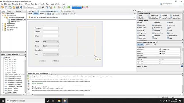 Java Swing Tutorial: 4. GridLayout tutorial and Demo | Tagalog смотреть онлайн