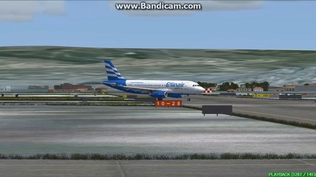Ellinair A319 Thessaloniki Airport Macedonia LGTS Landing FS9 смотреть онлайн