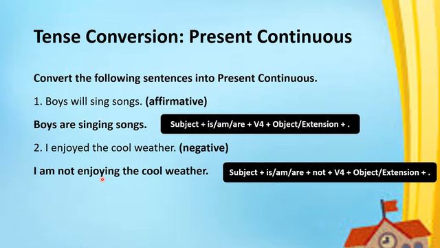 Tense Conversion| From any Other Tense into Present Continuous Tense смотреть онлайн