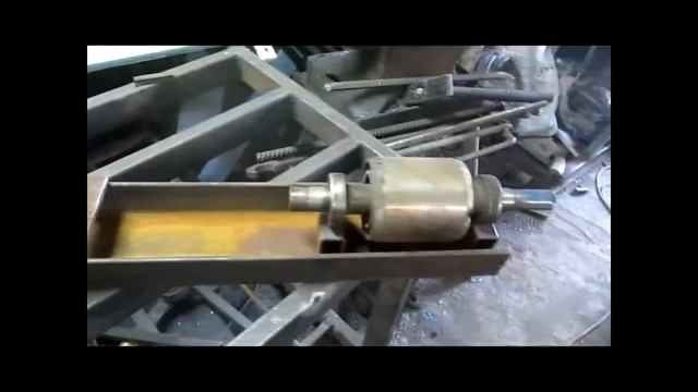 Трубогиб из неисправных электродвигателей. смотреть онлайн