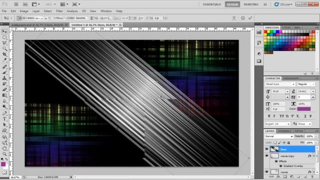 How to Design a Wallpaper in Photoshop смотреть онлайн