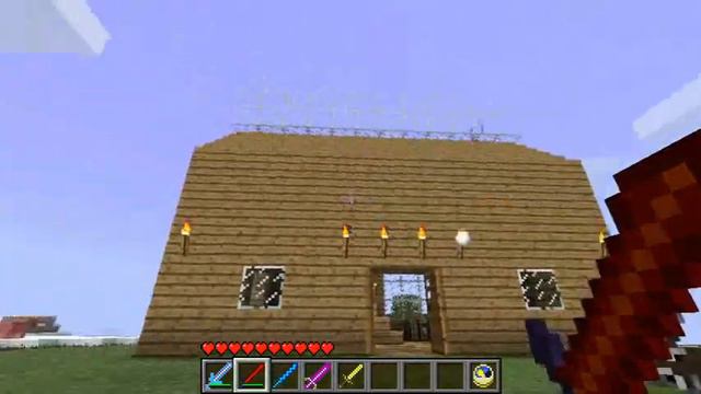 Minecraft Mods - SWORDCRAFT Mod! Lightning, Gravity, Ice & Snowball Swords! смотреть онлайн