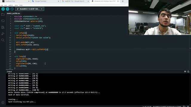 NodeMCU (esp8266 12E) AP(Access Point), Server, Arduino IDE смотреть онлайн