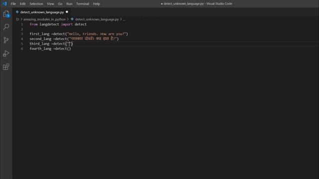 Detect Unknown Language in Python смотреть онлайн
