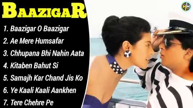 Baazigar Movie All Songs~Shahrukh Khan~Kajol~Shilpa Shetti~MUSICAL WORLD,