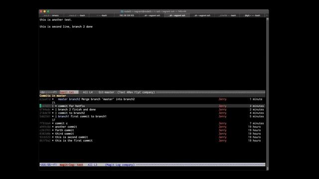 Emacs magit part 2: branch, rebase, push and pull (重錄) смотреть онлайн