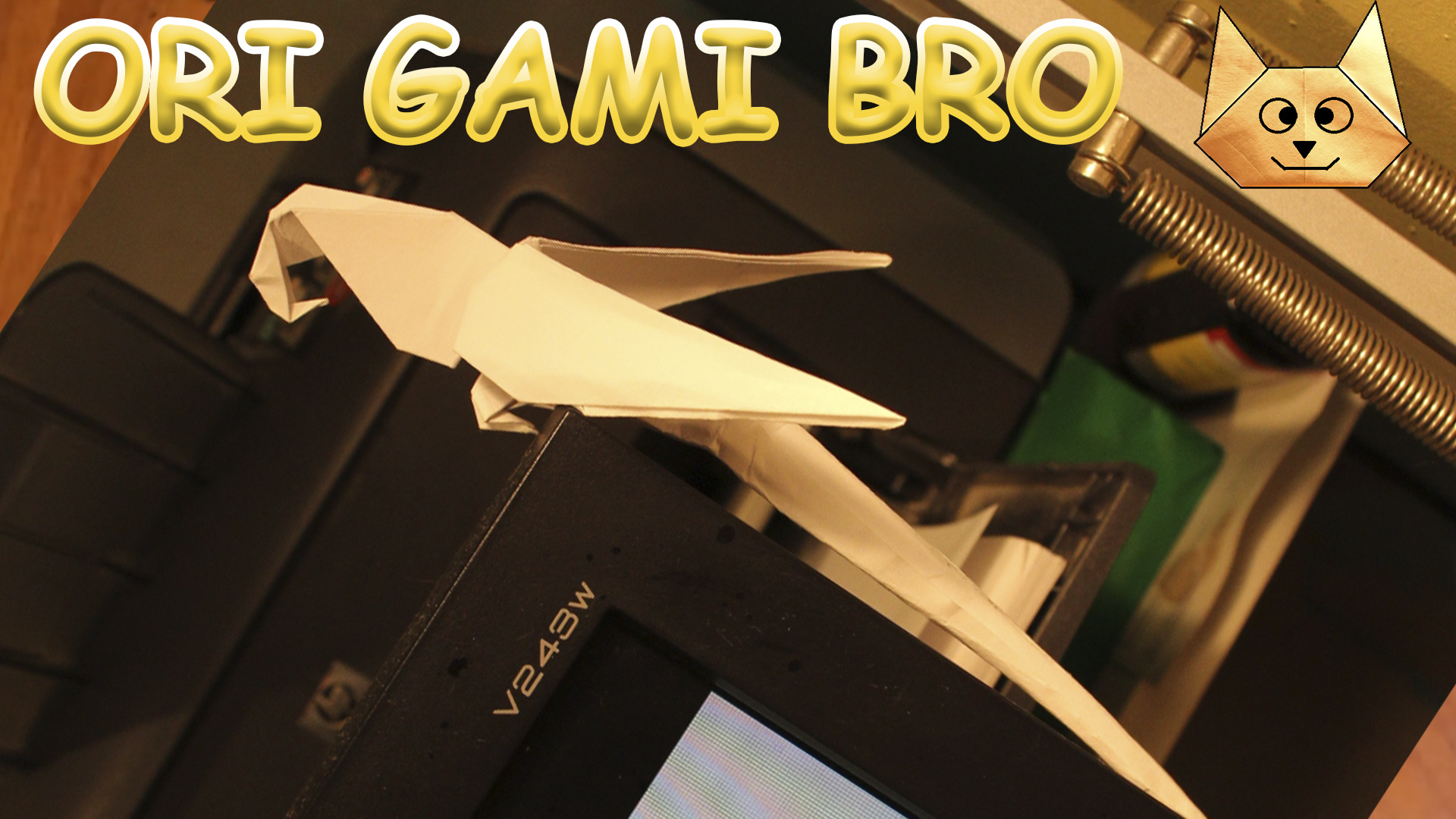 Как сделать попугая из бумаги. Оригами попугай. смотреть онлайн