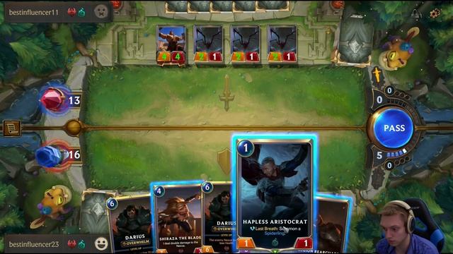 LEGENDS OF RUNETERRA - Первая игра против живого игрока! Дариус и Пауки! смотреть онлайн