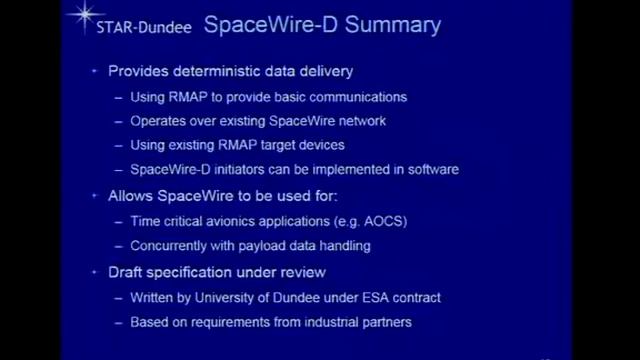 Implementing SpaceWire D in RTEMS for the AT6981 Processor 2014-12-17 смотреть онлайн