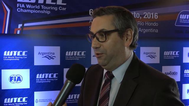 Lanzamiento FIA WTCC Race of Argentina - Fernando Gorbarán - Presidente Messe Frankfurt Argentina смотреть онлайн