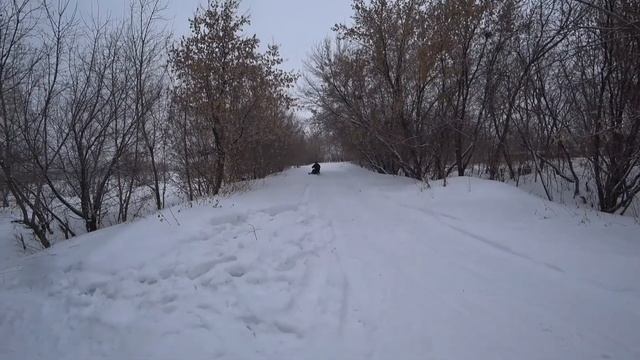Испытываем мини снегоход "Бурлак-Резвый" смотреть онлайн