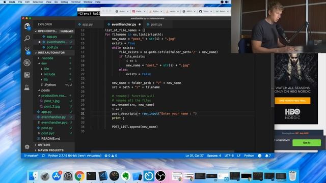 One Day Builds: Instagram Automation Using Python смотреть онлайн
