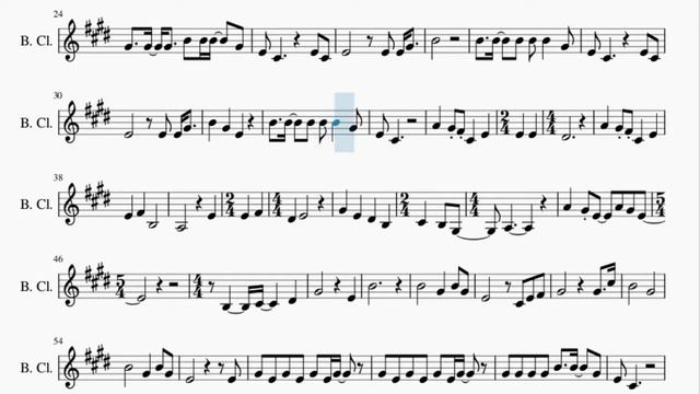 Bass Clarinet Sheet Music: How to play Home by Edward Sharpe & The Magnetic Zeros смотреть онлайн