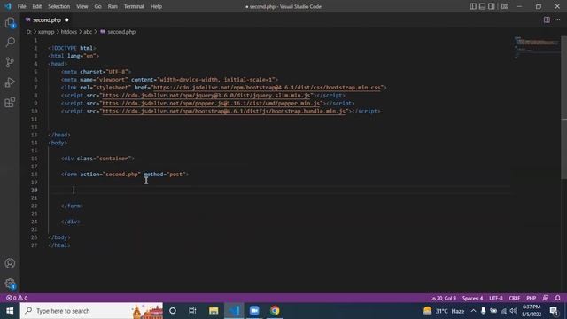 PHP Second Class (PHP Request,Bootstrap,Table) смотреть онлайн