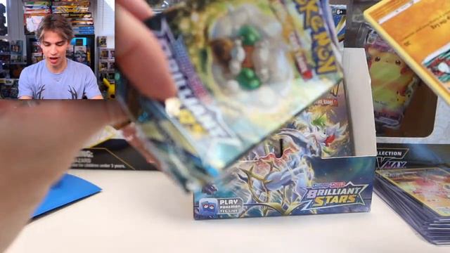 BRILLIANT STARS BOOSTER BOX OPENING!! (HUNTING FOR SECRET RARES) смотреть онлайн