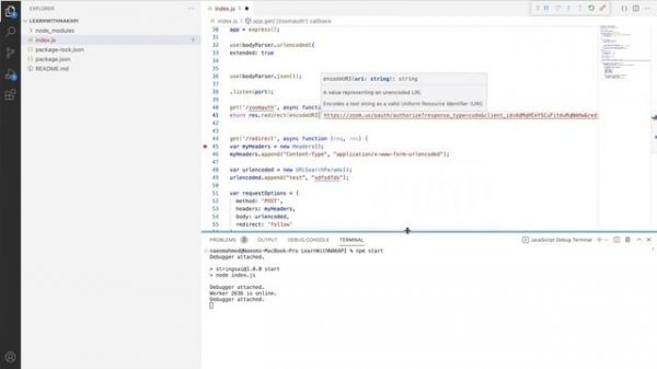 Zoom Integration OAuth App Part 1