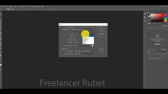 Adobe Photoshop CC 1st Class Basic | How to create Document in Photoshop CC 2015 | Freelancer Rubel смотреть онлайн