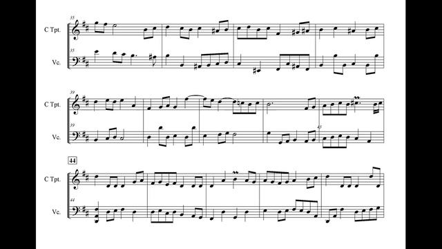 Month of Miniatures 2022 #3 'BOURREE' for Trumpet & Cello смотреть онлайн