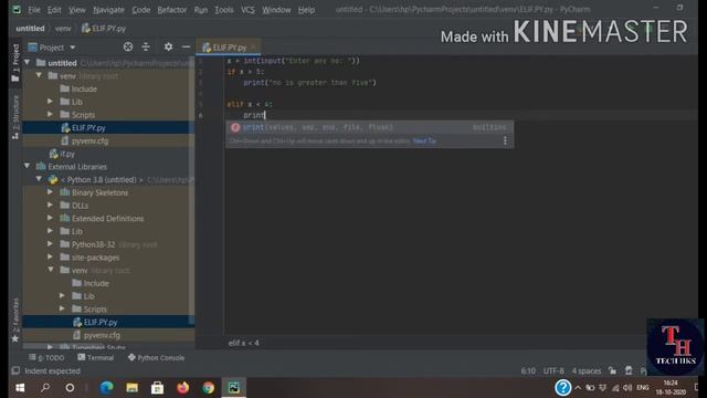 Example based on If, elif and else statement || Python Tutorial смотреть онлайн